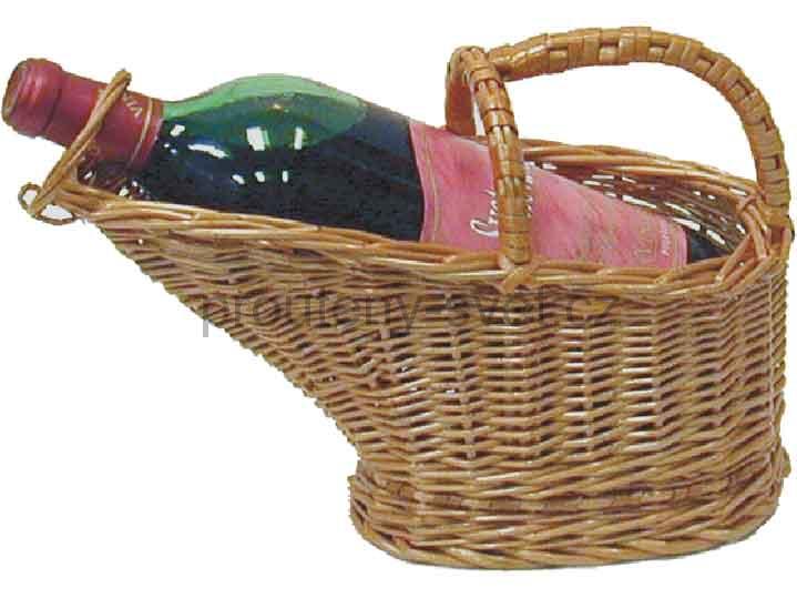Proutí - Košík na víno na ležato