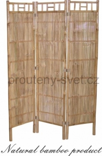 Bambusový paravan natural
